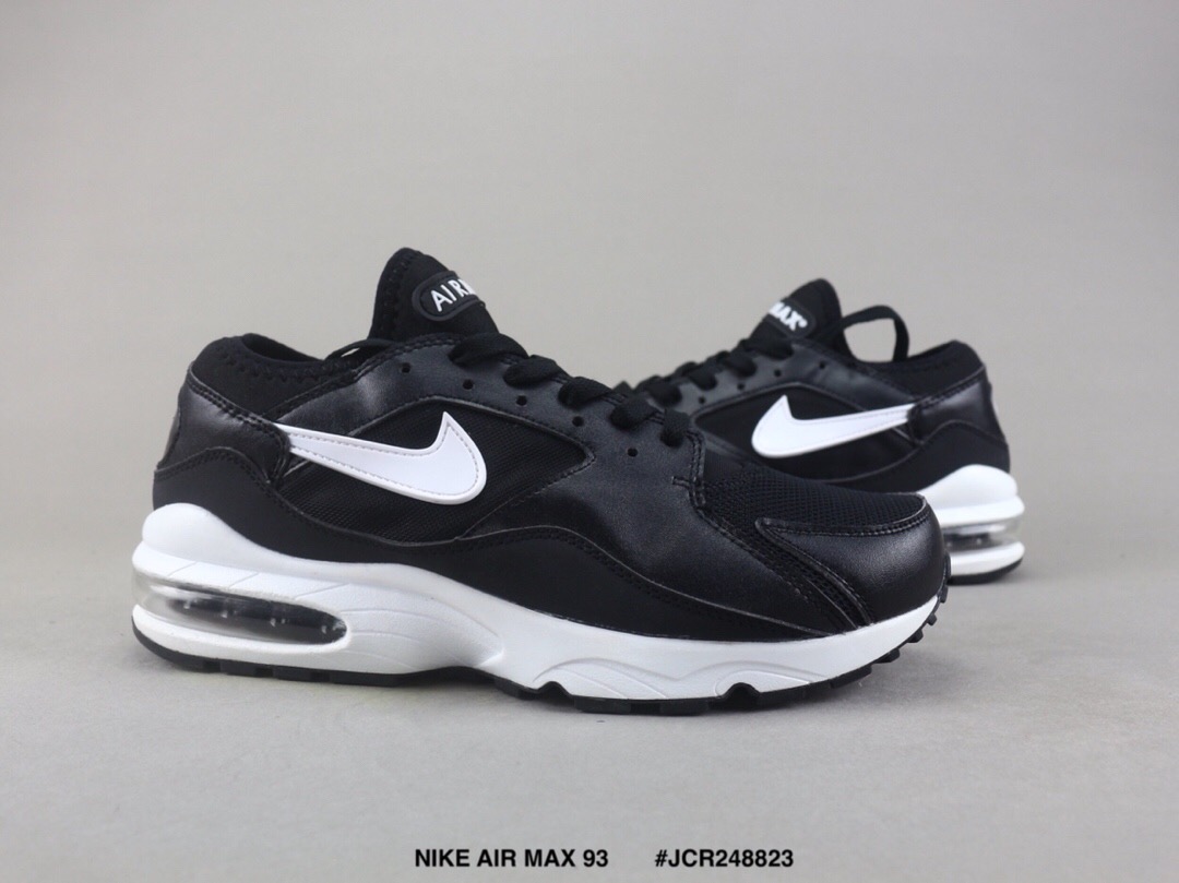 Men Nike Air Max 93 Black Running Shoes